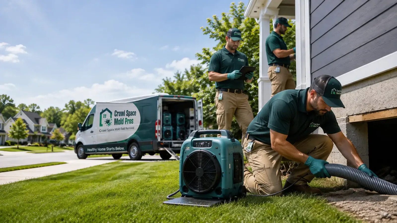 Crawl Space Mold Removal in South Jamesport, NY